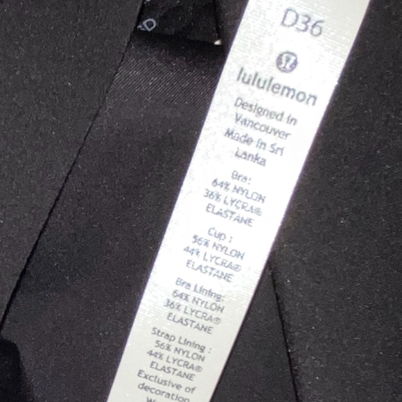 Lululemon Like Nothing Bra 36D Black - Picture 4 of 7